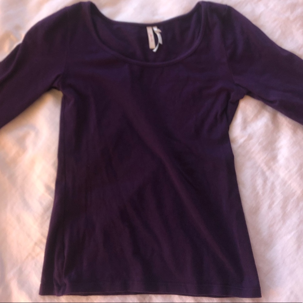 Purple tight long sleeve